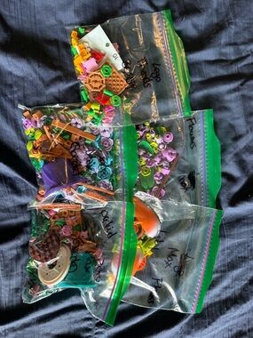 Assorted Small Building Toy sets. LEGO and Zuru